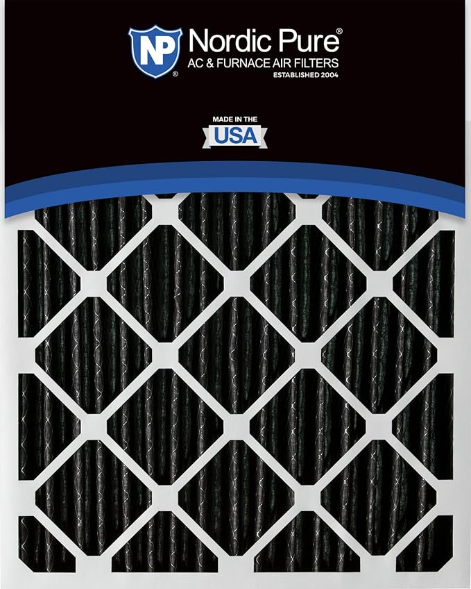 12x24x1 (Actual Size: 11 1/2 x 23 1/2 x 3/4) Furnace Air Filters MERV 10 Pleated Plus Carbon 4 Pack, alternate product view 5