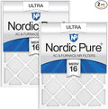 12x24x1 (Actual Size: 11 3/8 x 23 3/8 x 3/4) Pleated Ultra MERV 16 AC Furnace Air Filters–With 2.5X More Media for, product