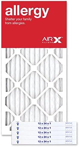 12x24x1 Air Filter MERV 11 Pleated HVAC AC Furnace Air Filter, Allergy 6-Pack, Made in the USA, product image