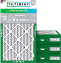 12x24x4 Air Filter MERV 8 Essential Dust & Allergy Defense (4-Pack), Electrostatic Pleated HVAC AC Furnace Filters
