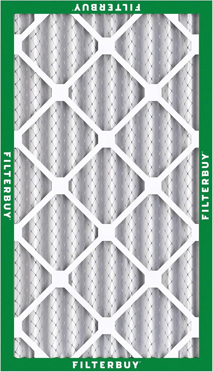 12x24x4 Air Filter MERV 8 Essential Dust & Allergy Defense (2-Pack), Electrostatic Pleated HVAC AC Furnace Filters