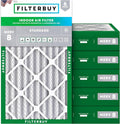12x24x4 Air Filter MERV 8 Essential Dust & Allergy Defense (6-Pack), Electrostatic Pleated HVAC AC Furnace