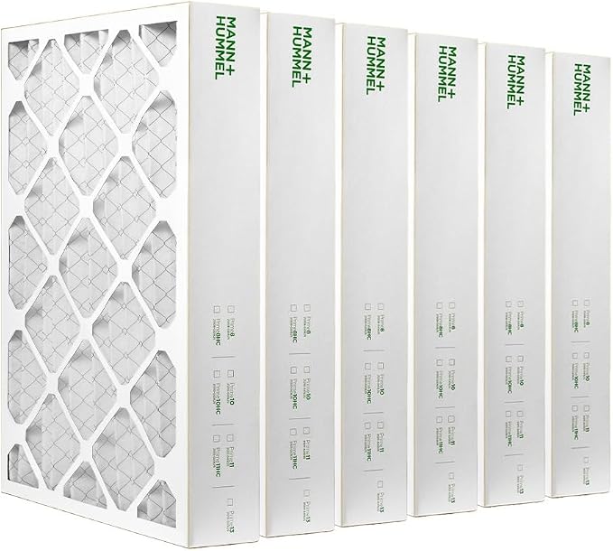 12x24x4 MERV 8 Pleated HVAC AC Furnace Air Filters. Case of 6. (Exact Size: 11.38 x 23.38 x 3.75 Inches), product image