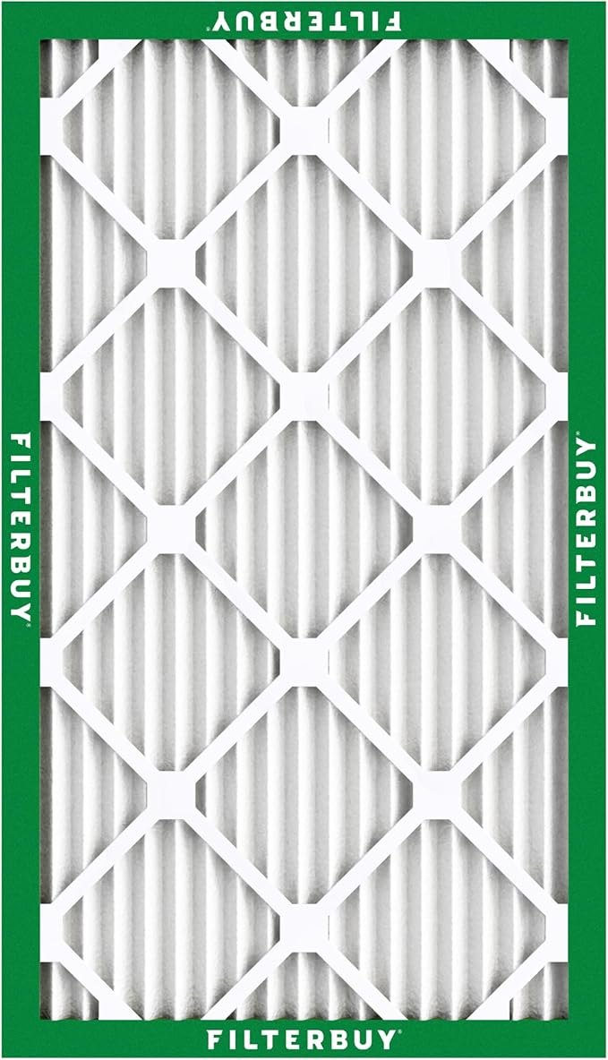 12x25x1 Air Filter MERV 8 Essential Dust & Allergy Defense (2-Pack), Electrostatic Pleated HVAC AC Furnace Filters