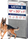 12x30x1 Electrostatic Air Filter, MERV 8, Washable, Reusable Furnace AC/HVAC Filter, Energy Saving, Easy to Clean, product