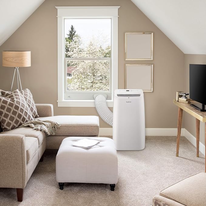 13,000 BTU Portable Air Conditioner with Wi-Fi for Rooms Up to 500 Sq Ft (8,500 BTU SACC) 3-in-1 Smart App Control Cooling