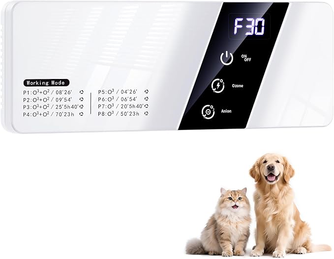 13 Modes Ozone Odor Eliminator for Strong Odor 99% Cat Litter Deodorizer Poof Odor Eliminator for Dogs, product image