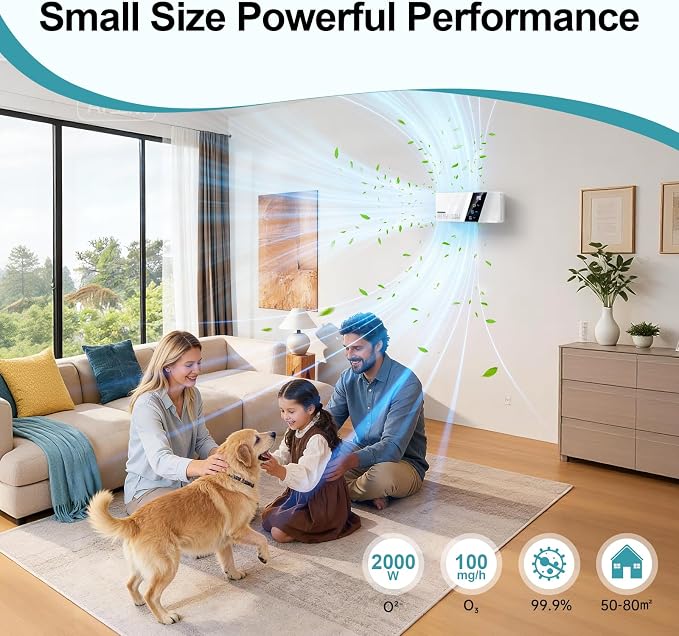 13 Modes Ozone Odor Eliminator for Strong Odor 99% Cat Litter Deodorizer Poof Odor Eliminator for Dogs, alternate product