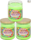 13 oz Jar Candles Hippie Love, (3) Set of Three Candles., product image