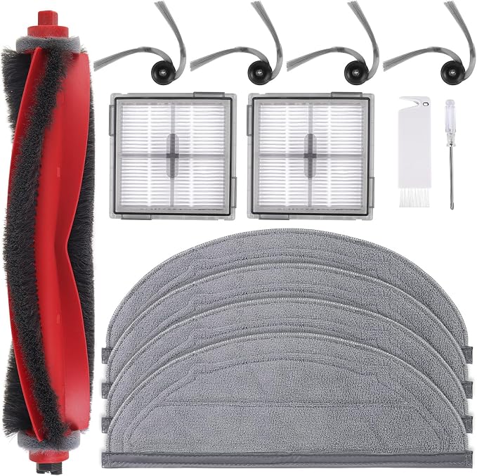 13 Packs Q10S5 Accessories Kit Replacement Compatible with Q10 S5 / Q10 S5+ Plus Robot Vacuum, 1 Main Brush, 4 Mop