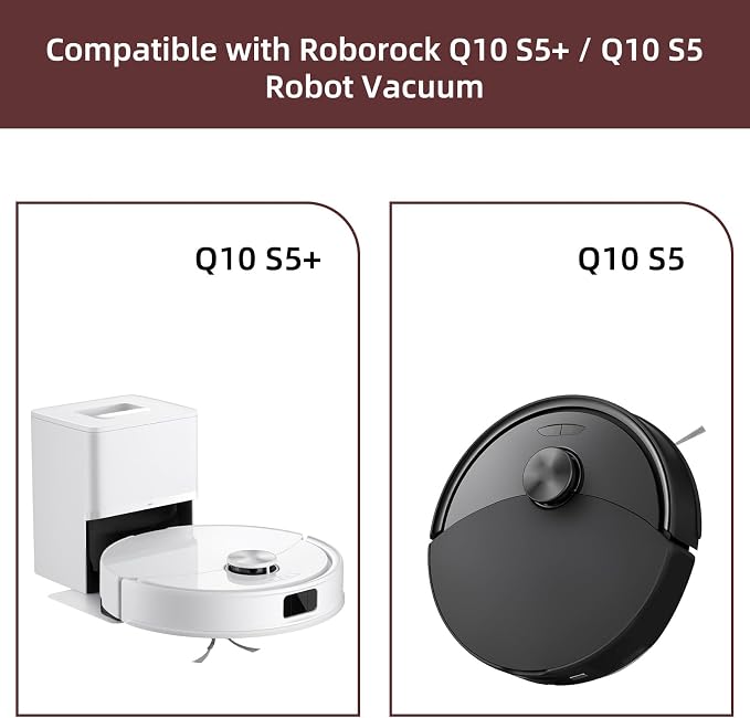 13 Packs Q10S5 Accessories Kit Replacement Compatible with Q10 S5 / Q10 S5+ Plus Robot Vacuum, 1 Main Brush, 4 Mop
