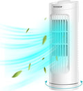 13'' Tower Fan, Bladeless Desk Fan with 3 Speeds and 70° Oscillation, Portable and Compact, Quiet Cooling Fan for Home and