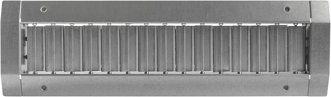 13" x 3" Grille for Round Spiral Duct - Galvanized Steel Register Vent Cover for HVAC Ducting System - 2 Way, alternate view