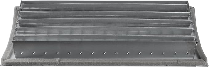 13" x 5" Grille for Round Spiral Duct - Galvanized Steel Register Vent Cover for HVAC Ducting System - 2 Way, alternate view