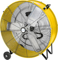13000 CFM 30" High Velocity Drum Fan, 2-Speed Heavy Duty Industrial Shop Fan for Garage, Warehouse, Workshop