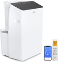 14,000 BTU (12,000 BTU SACC) Inverter Portable Air Conditioner with Heat Pump with Dual Hose, Dehumidifier, and Fan For Areas