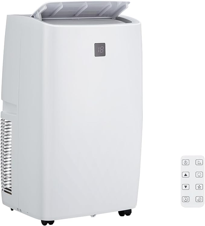14,000 BTU Portable Air Conditioner Cools Up to 750 Sq.ft, 4-in-1 Quiet AC Unit with Dehumidifier, Fan, Sleep Mode, Remote