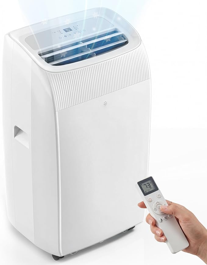 14,000 BTU Portable Air Conditioner - Multi-Function Portable AC Unit Cools Up to 700 Sq. Ft., with Ultra-Quiet(42db), Auto