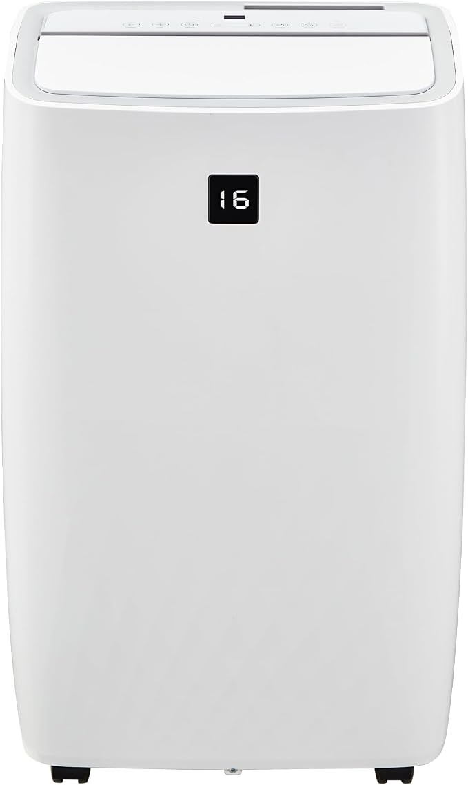 14,000 BTU Portable Air Conditioner, Smart Control, Quiet Operation 48dB, Dehumidifier, 3-Speed Fan, Remote & 24-Hour Timer