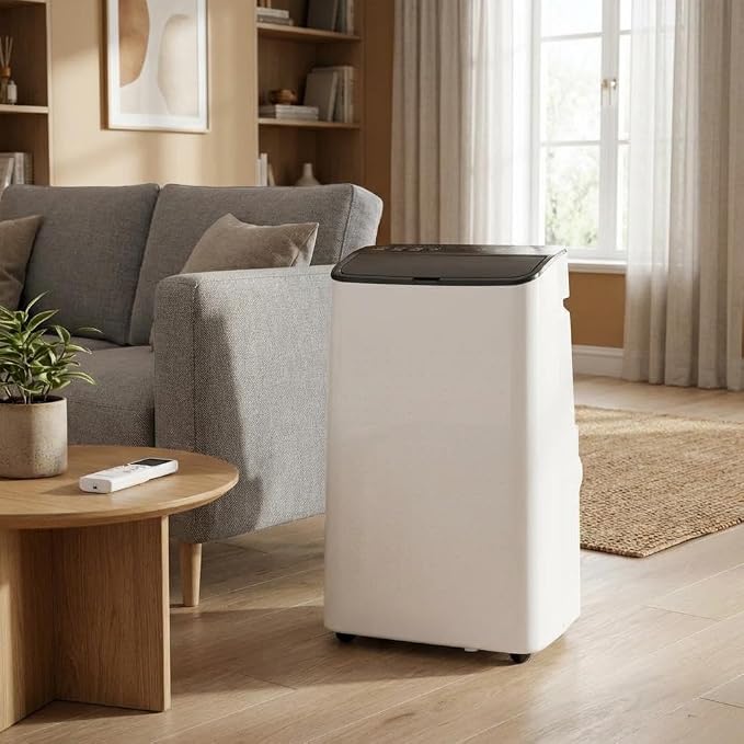 14,000 BTU Portable Air Conditioners, 4-in-1 AC Unit Cools Up to 750 Sq.Ft, Built-in Dehumidifier Fan & Sleep Mode, Remote