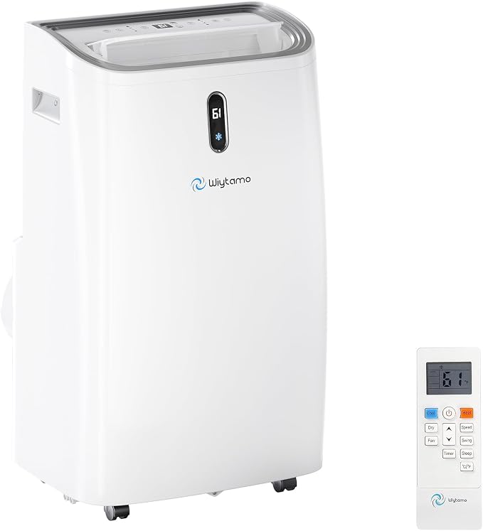 14,000 BTU Portable Air Conditioners Cool Up to 700 Sq.Ft, Cool, Heat, Dehumidifier & Fan 4 in 1 Air Conditioner for Room