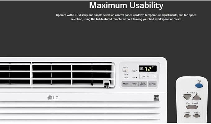 14,000 BTU Through the Wall Air Conditioner, 230/208V, Cools 700 Sq.Ft. for Bedroom, Living Room, Apartment, Electronic