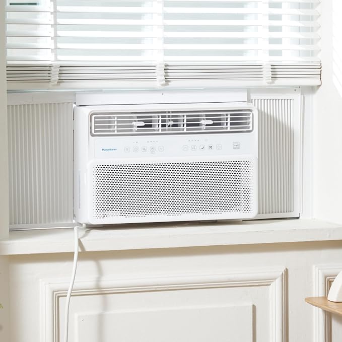 14,000 BTU Window Mounted Inverter Air Conditioner with Quiet, High Efficiency Operation and Remote, Window AC Unit for