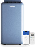 14,000BTU (9,600 BTU SACC) Wifi Portable Air Conditioner with Heating Mode, Cooling, Dehumidifier, Fan, Auto Swing, 24H