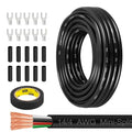 14/4 AWG Mini-Split Cable - 25FT 14 AWG 4 Conductor Control Cable 300V Stranded Oxygen-Free Pure Copper Wire for Mini Split
