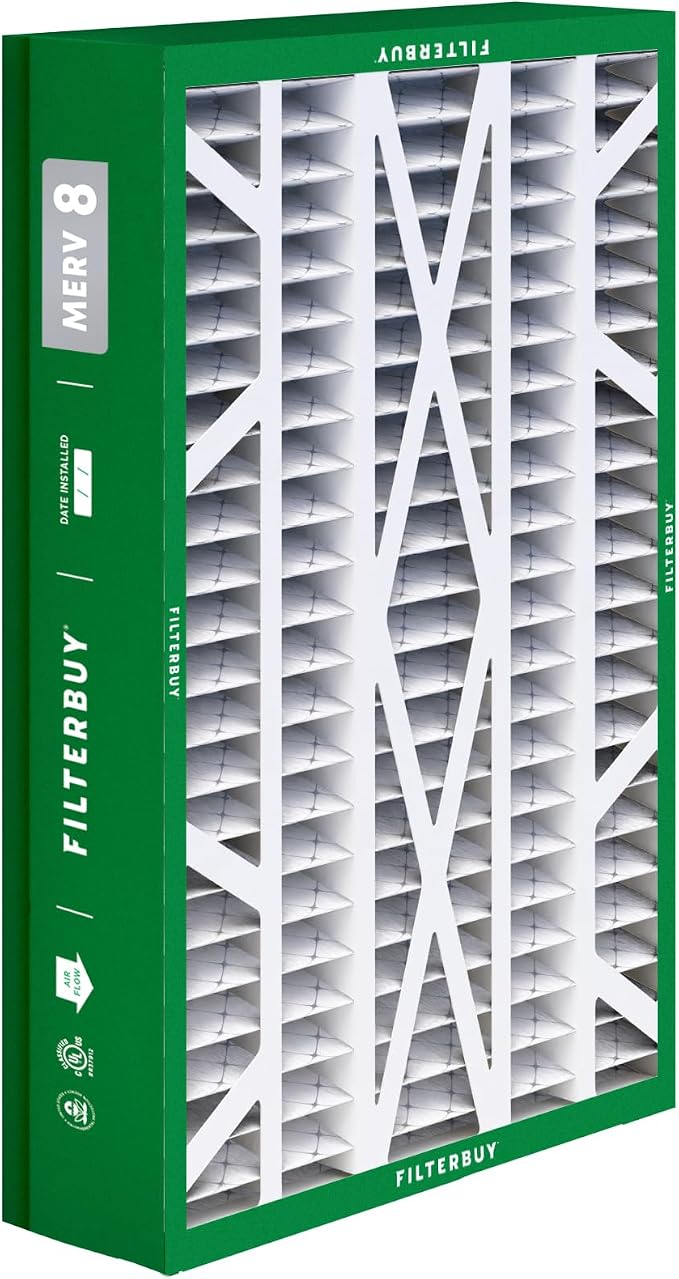 14.5x27x5 Air Filter MERV 8 Essential Dust & Allergy Defense (4-Pack), Pleated HVAC AC Furnace Filters for Trane, American