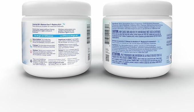14 oz Odor Eliminator Gel, Light & Pure Unscented, Case of 6, Lasts up to 90 Days 14 oz White, alternate product view 3