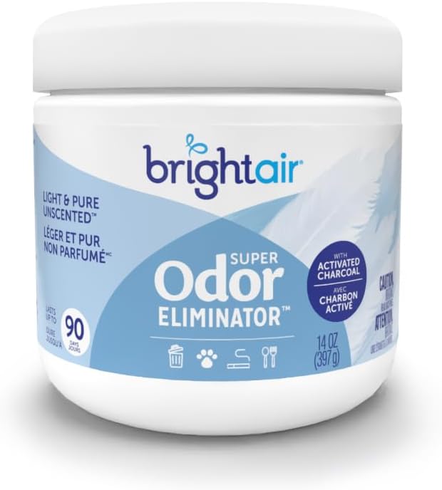 14 oz Odor Eliminator Gel, Light & Pure Unscented, Case of 6, Lasts up to 90 Days 14 oz White, alternate product view 5