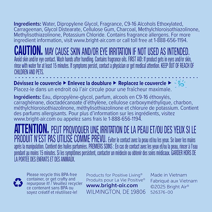 14 oz Odor Eliminator Gel, Light & Pure Unscented, Case of 6, Lasts up to 90 Days 14 oz White, alternate product view 6