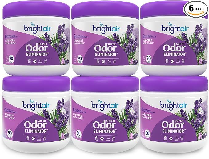 14 oz. Super Odor Eliminator, For Medium-Size Spaces, Lavender & Fresh Linen Scent, Case of 6, product image
