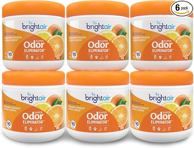 14 oz. Super Odor Eliminator, For Medium-Size Spaces, Mandarin Orange and Fresh Lemon Scent, Case of 6, product image