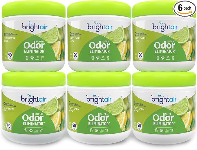 14 oz. Super Odor Eliminator, For Medium-Size Spaces, Zesty Lemon & Lime Scent, Case of 6, Air Freshener, product image