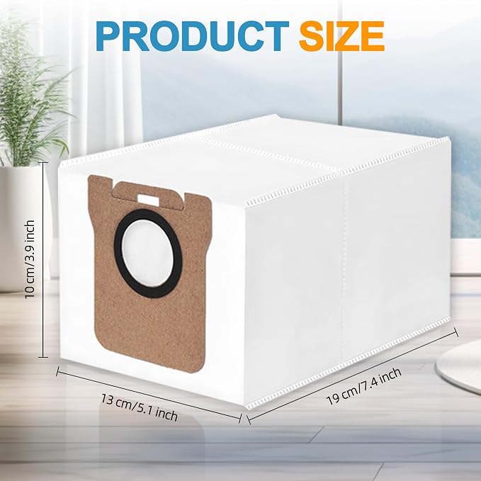 14 Packs Vacuum Dust Bag Compatible with L10 Ultra / L10s Ultra / L20 Ultra / L30 Ultra / X20 Pro / X20 Pro Plus Robot