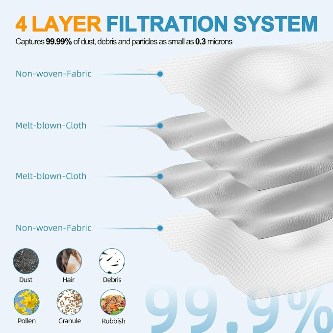 14 Packs Vacuum Dust Bag Compatible with L10 Ultra / L10s Ultra / L20 Ultra / L30 Ultra / X20 Pro / X20 Pro Plus Robot