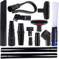 14 Pcs Household Cleaning Vacuum Cleaner Attachments Kit for Accessories with 1 1/4" Vacuum Brush Flexible Crevice