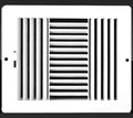 14"w X 6"h Never Rust Plastic 3-Way-Vertical Air Supply Register - HVAC Vent Duct Grille - Off White, product image