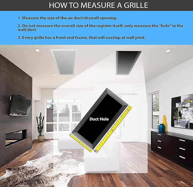 14"w X 6"h Never Rust Plastic 3-Way-Vertical Air Supply Register - HVAC Vent Duct Grille - Off White, alternate product view