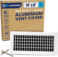 14" x 6" (Duct Opening) Register Vent Cover – Adjustable Single Deflection Aluminum HVAC Grille for Heater
