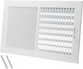 14 x 8 Inch [Duct Opening] Air Vent Covers for Wall or Ceiling - High Airflow 2 Way Steel Ventilation