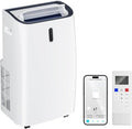 14000 BTU Portable Air Conditioner, 4-in-1 with Cool/Heat/Dry/Fan Functions, Wi-Fi Smart AC Unit with App& Remote Control