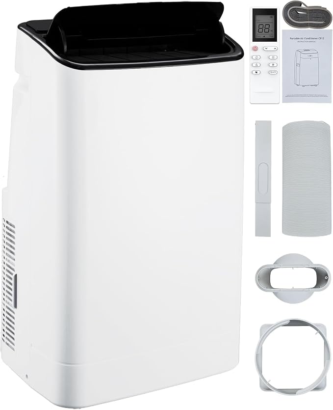 14000 BTU Portable Air Conditioner with Remote Control, 3-in-1 Free Standing Cooling AC Unit with Fan & Dehumidifier for 750
