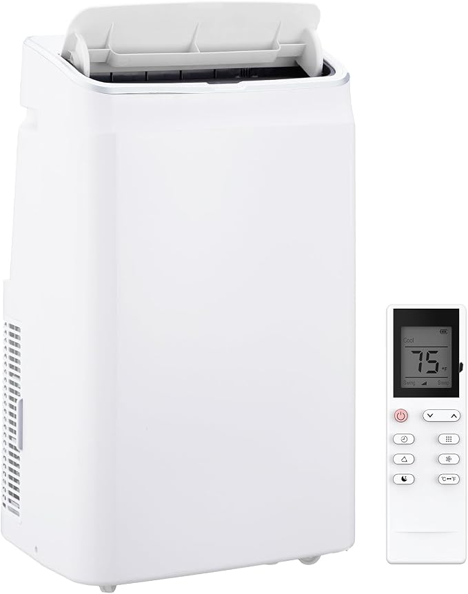14000 BTU Portable Air Conditioners, 3 in-1 Free Standing Cooling Portable AC Unit with Dehumidifier Function, 54dB Quiet
