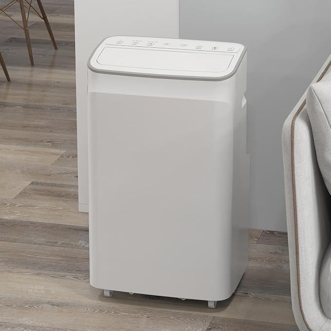 14000 BTU Portable Air Conditioners, 3-in-1 Quiet AC Unit with Cooling Dehumidifier Fan, Easy Mobility Remote Control