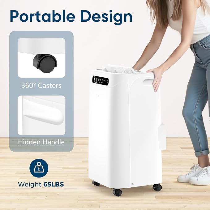 14000 BTU Portable Air Conditioners,Cools Up to 700 Sq.Ft,Portable AC Unit with Remote