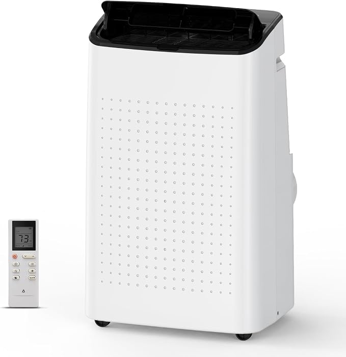 14000 BTU Portable Air Conditioners with Remote Control, 3 in-1 Portable AC Unit up to 700 sq.ft, Auto Swing, 3 Speed, Sleep