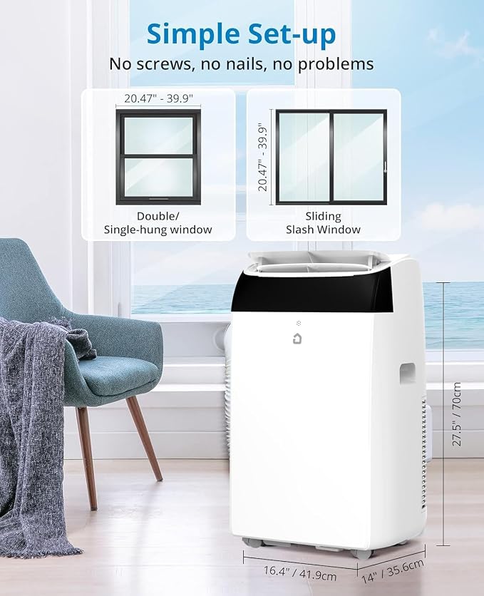14000 BTU Room Air Conditioners with Remote Control, 3-In-1 Free Portable AC Unit with Fan & Dehumidifier, Cools, alternate